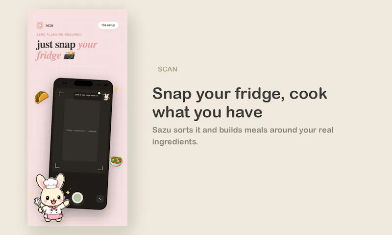 Sazu: AI Meal Prep & Tracker screenshot 4