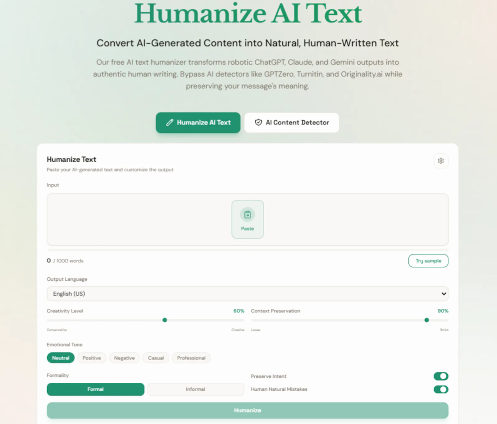 Humanize AI Text  screenshot 1