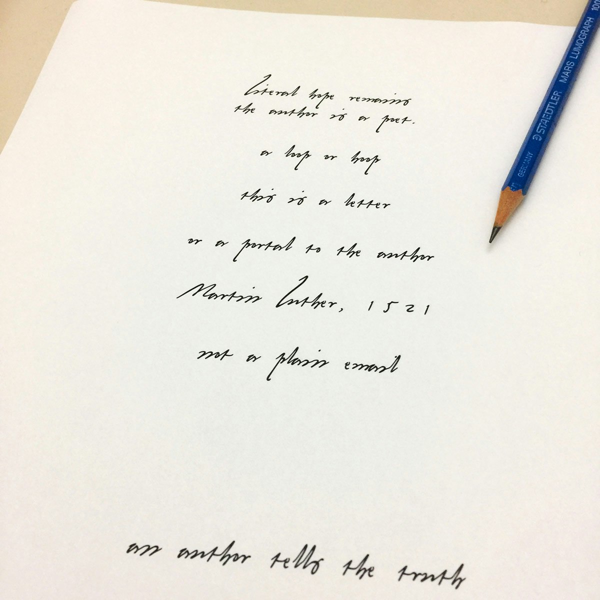 Martin Luther Handwriting Font gallery image
