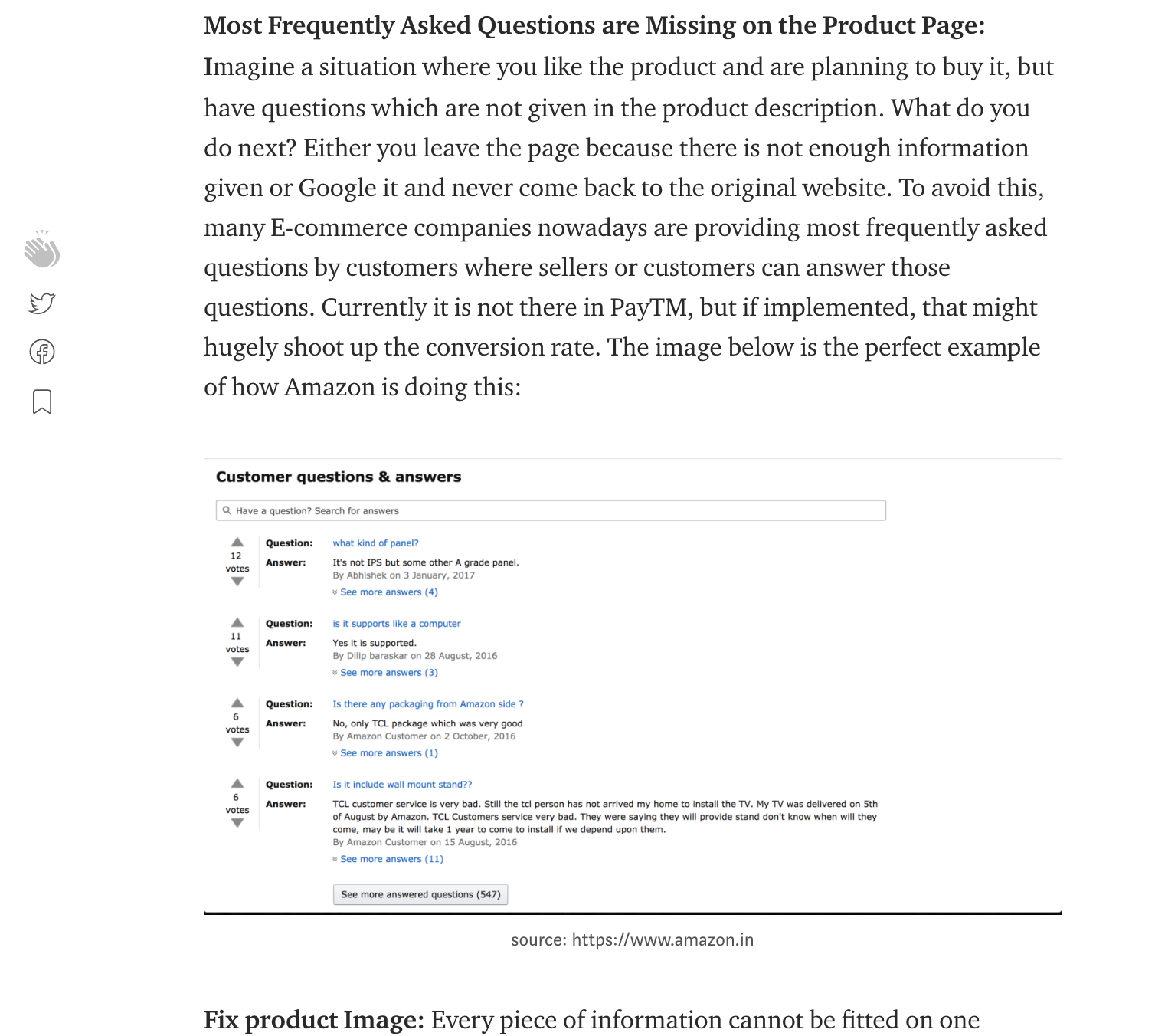 CRO on India's largest e-commerce gallery image