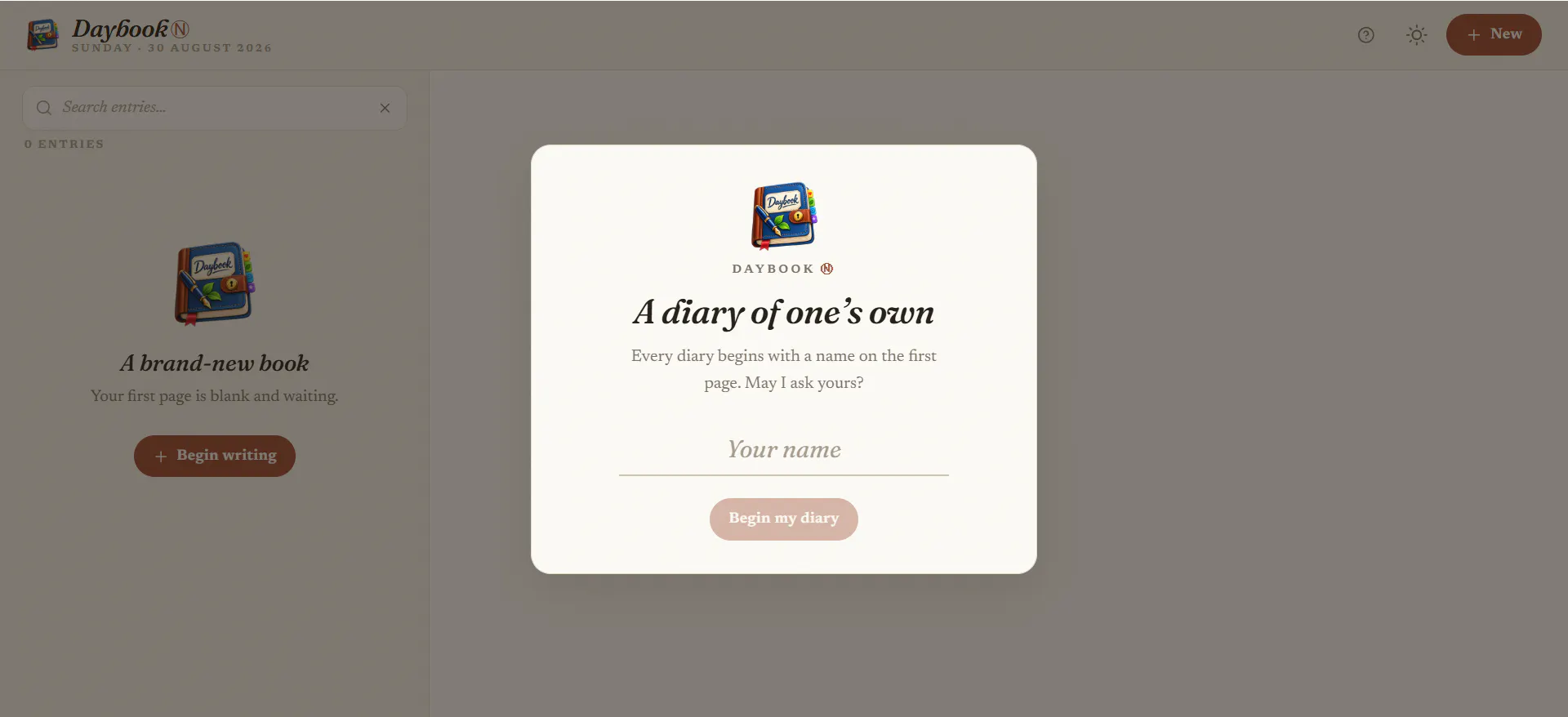 Daybook Ⓝ — A Quiet, Private Diary gallery image
