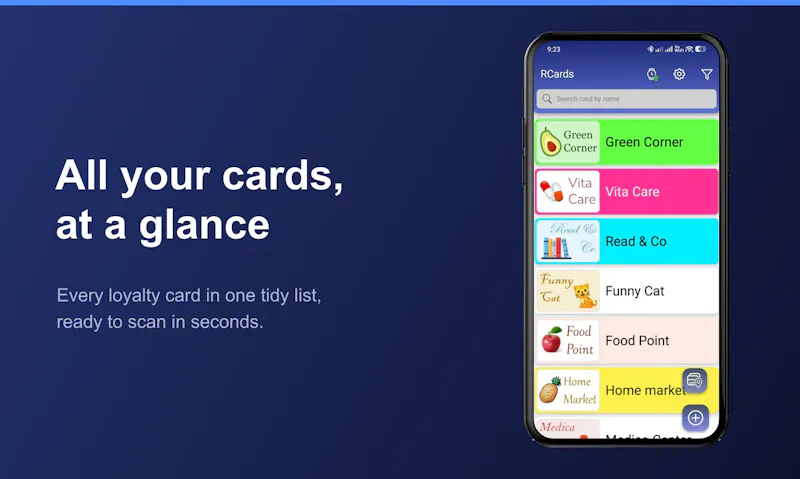 RCards screenshot 1