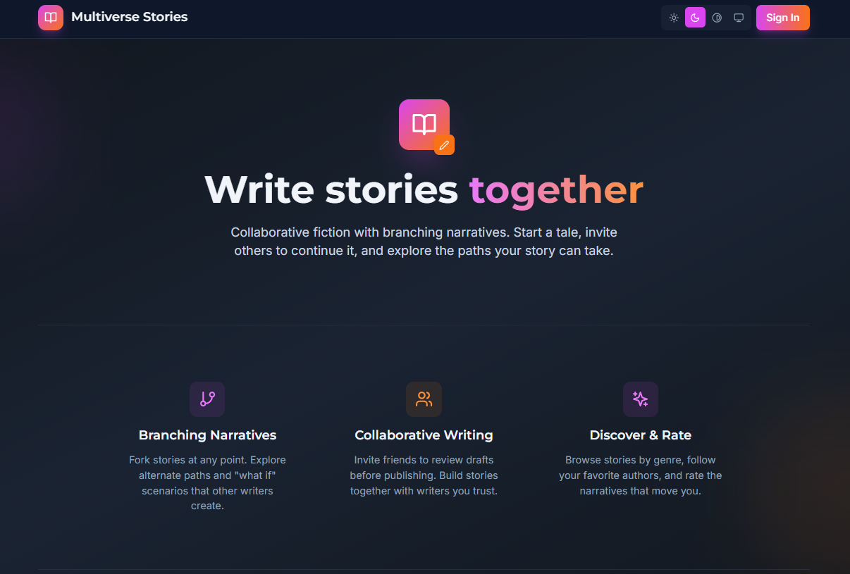 Multiverse Stories gallery image