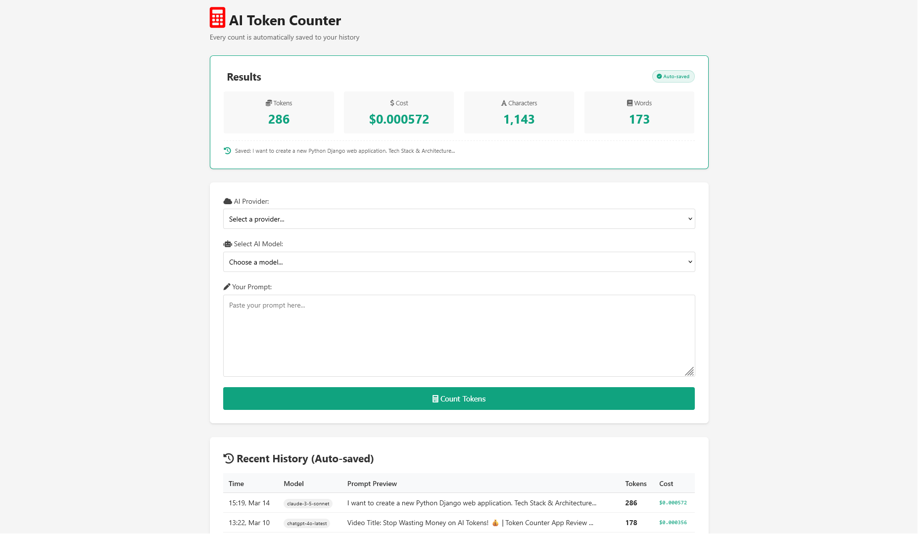 Token Counter Pro gallery image