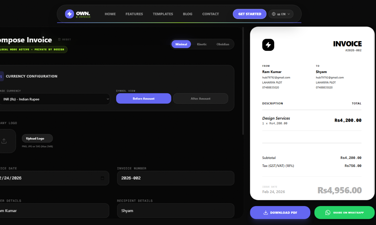 Invoice Generator gallery image