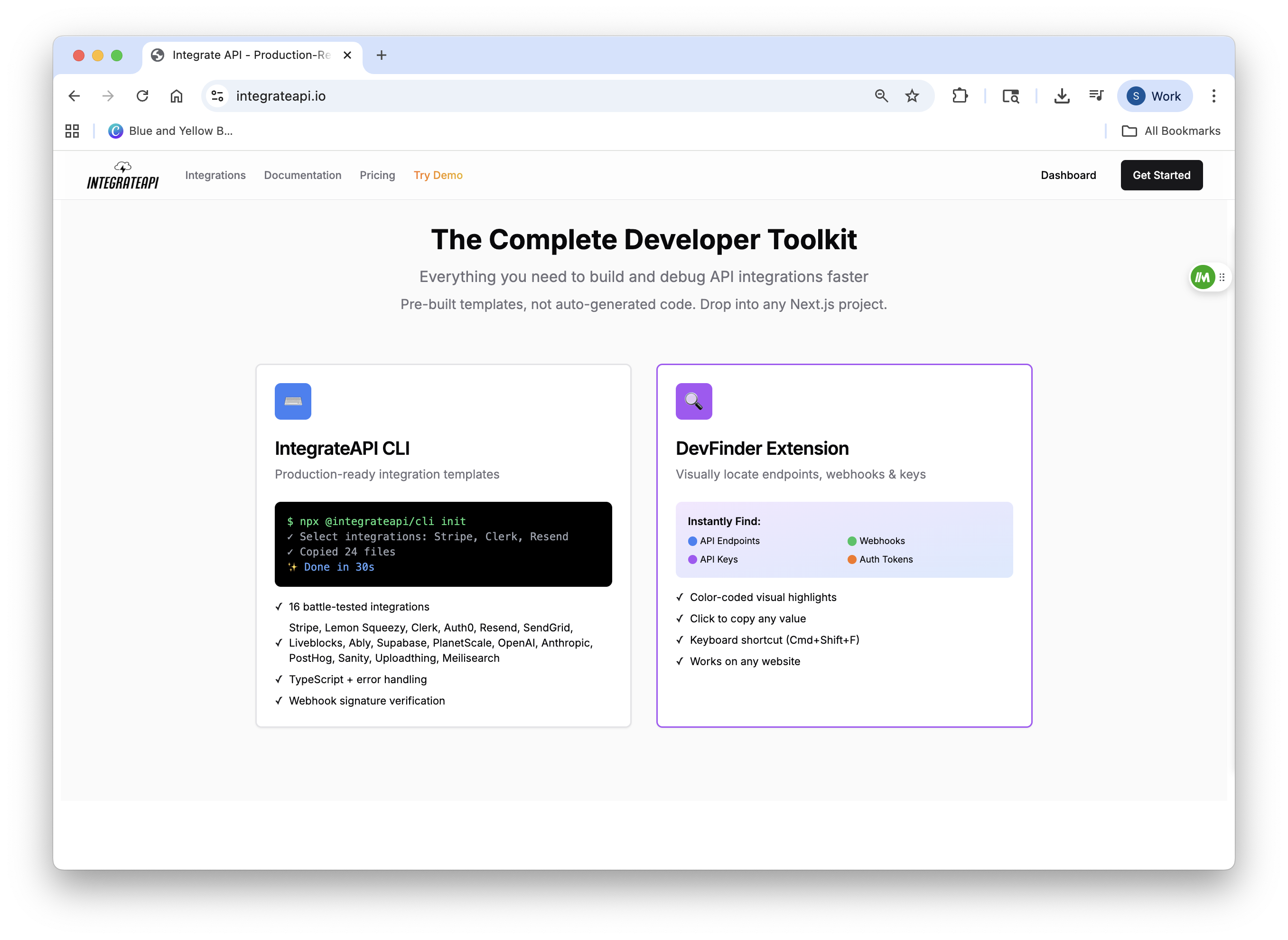 IntegrateAPI - Screenshot 2 preview