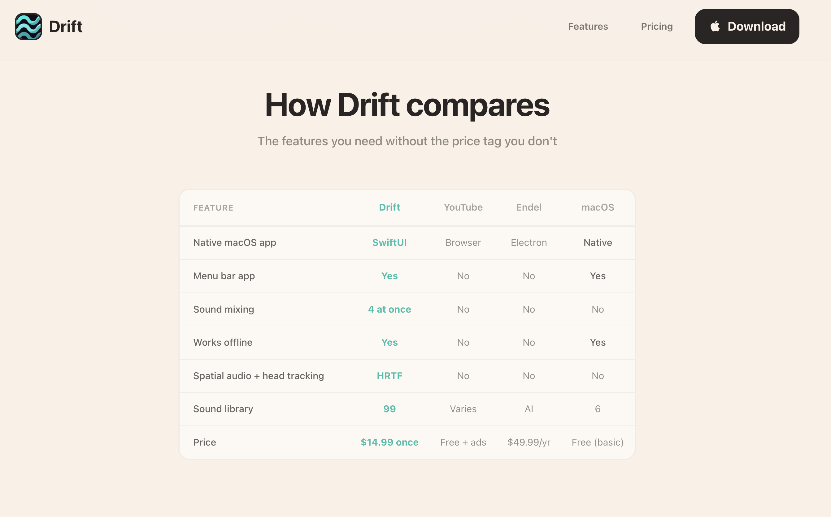 Drift - Ambient Sound Mixer gallery image