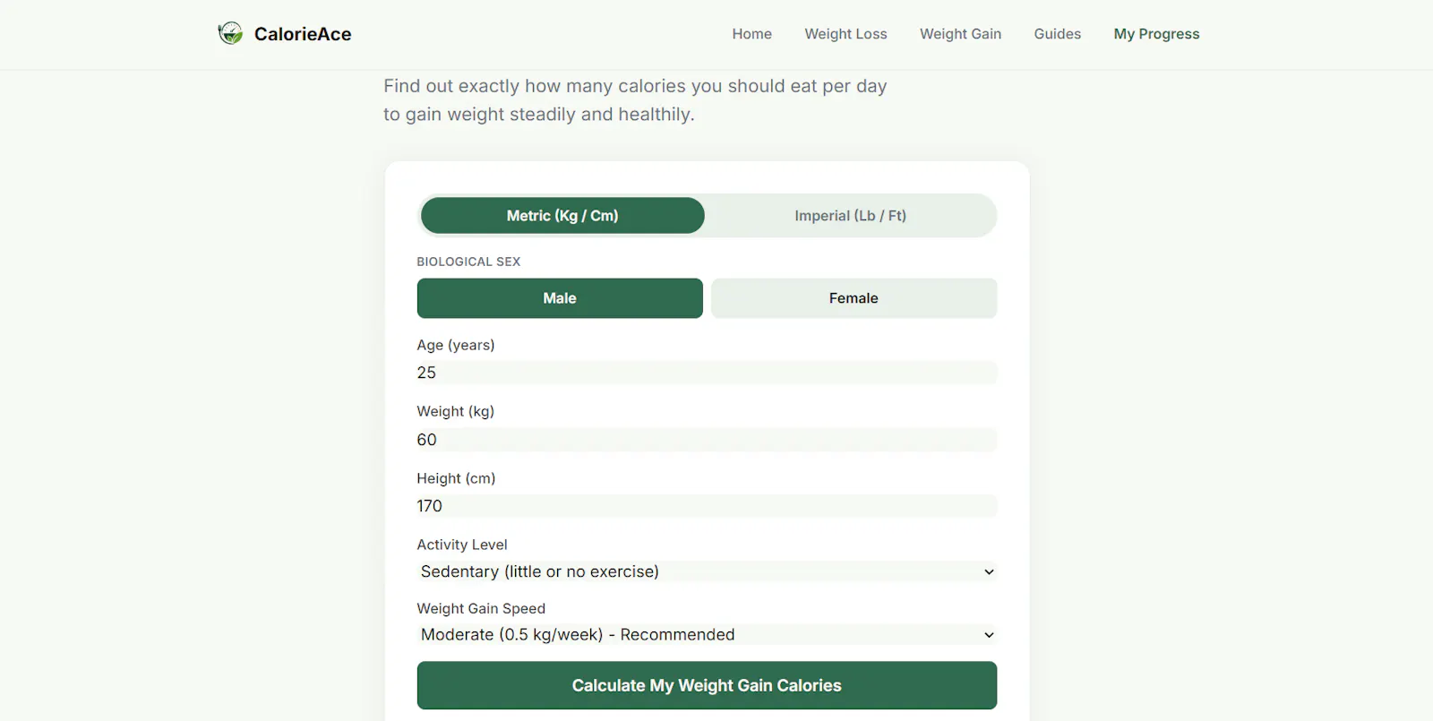 CalorieAce screenshot 5