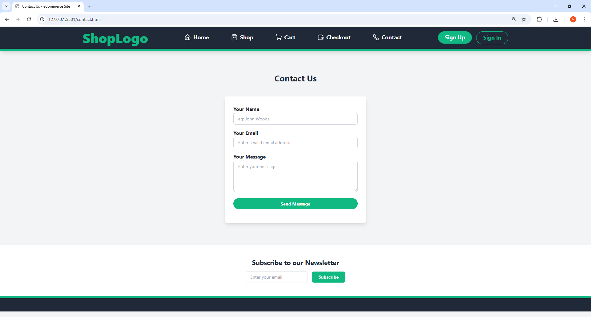 Full eCommerce Website Template gallery image