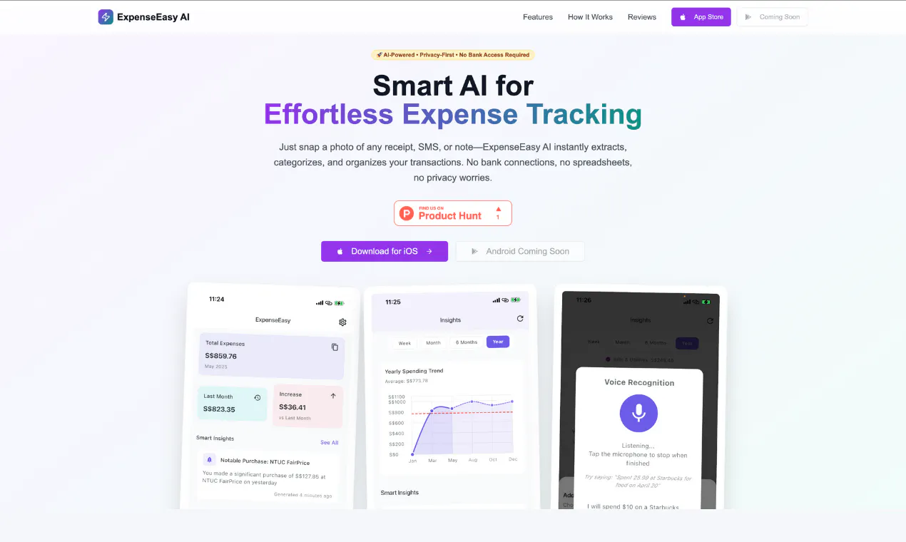 Expense Easy: AI-Powered Expense Tracker gallery image