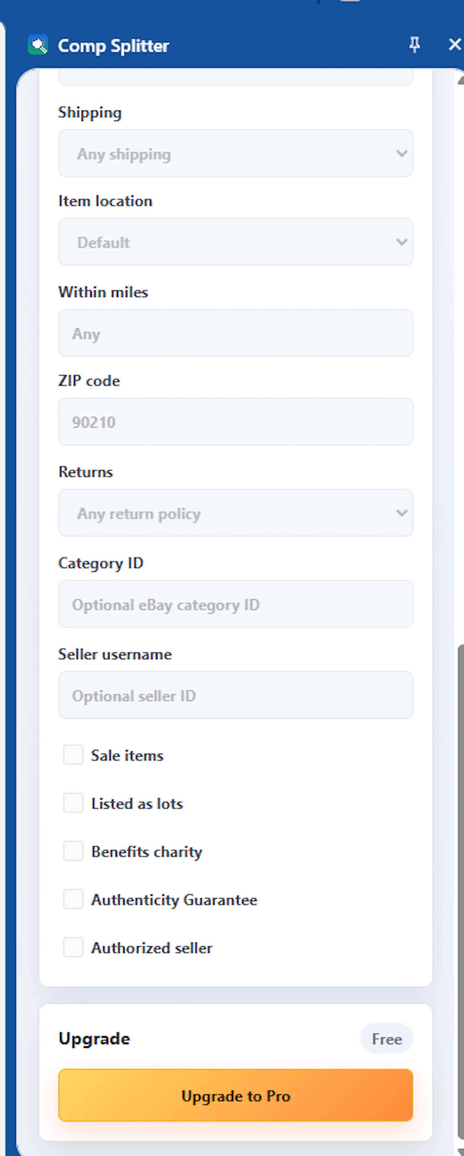 Comp Splitter: eBay Sold & Active Comps screenshot 5