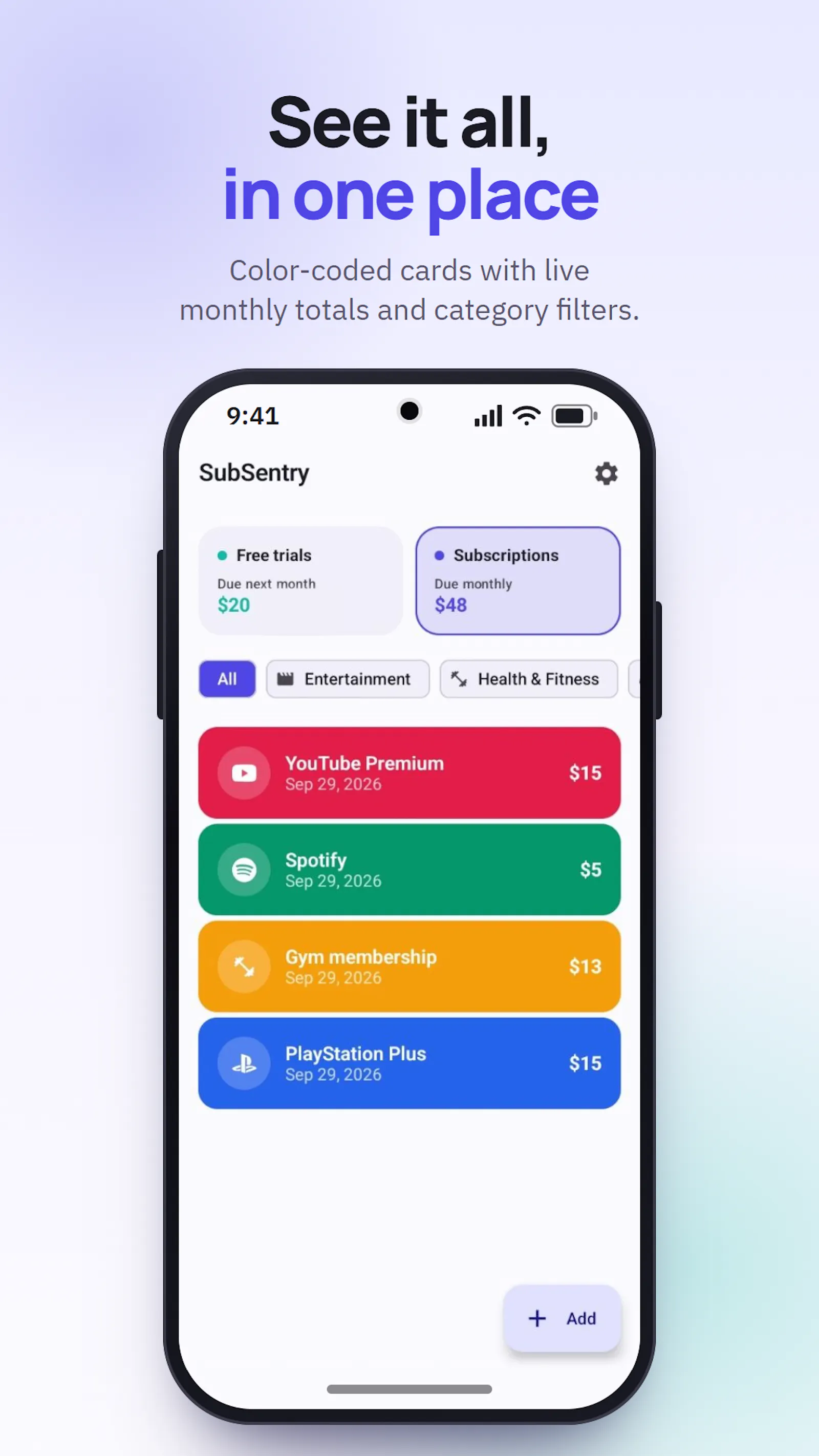 SubSentry Subscription Tracker screenshot 6