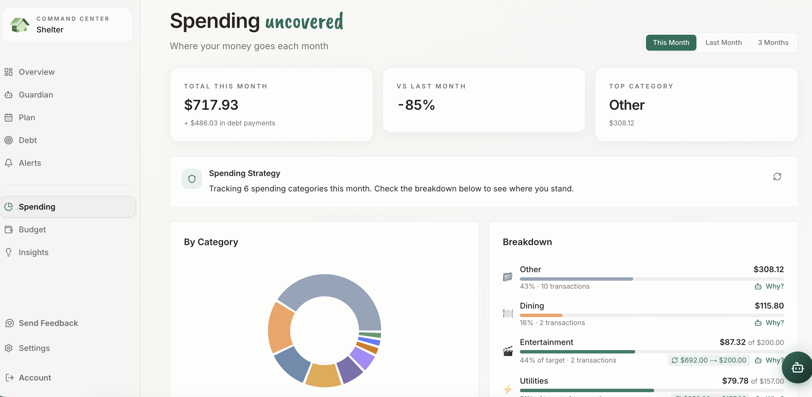 Shelter - Your AI Financial Guardian  gallery image