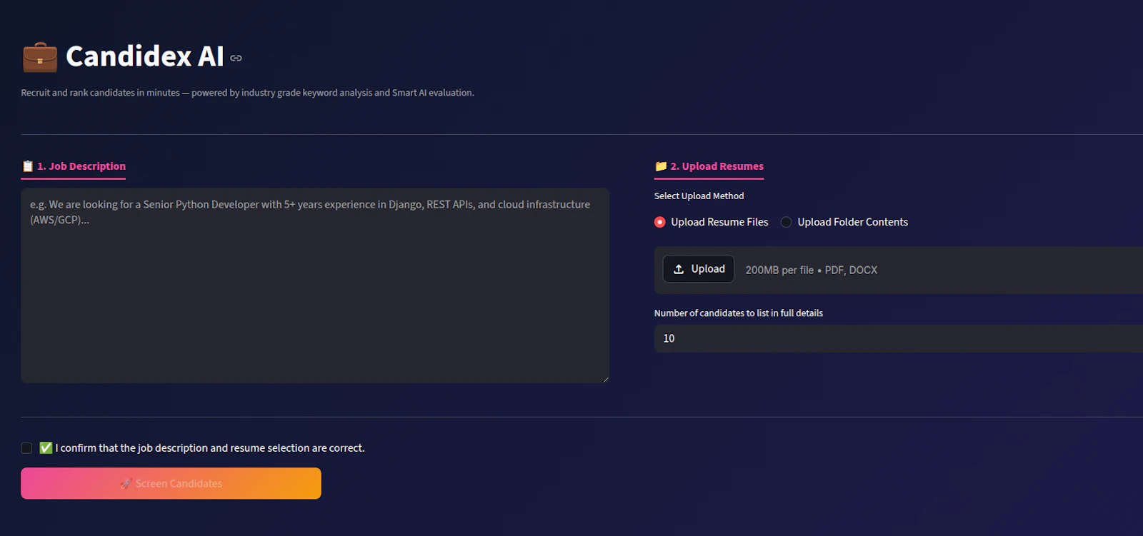 Candidex AI screenshot 3