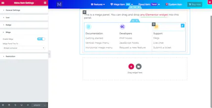 Mega Menu Pro for Elementor gallery image