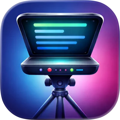 Teleprompter: Record Video & Script logo