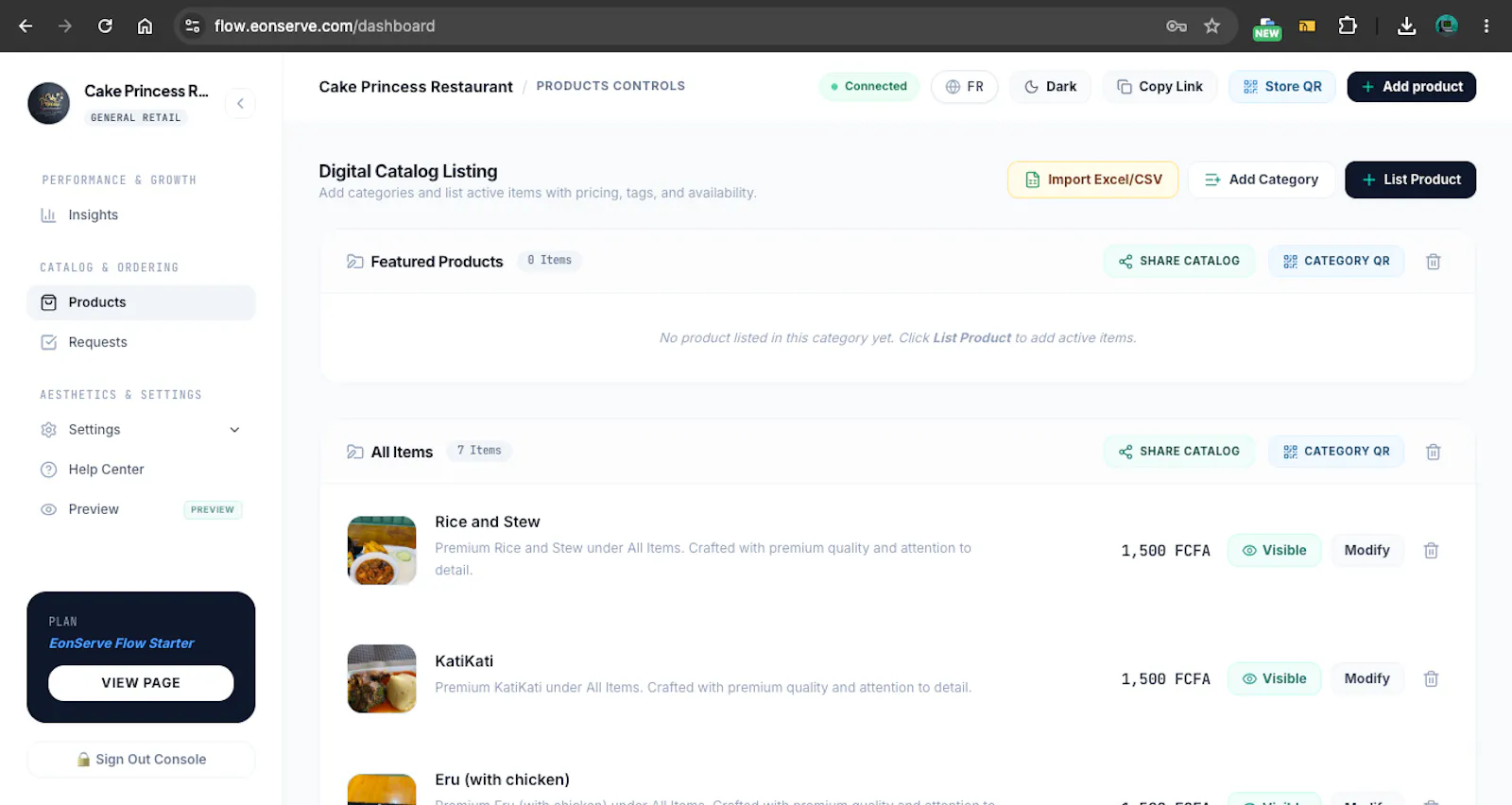 EonServe Flow screenshot 2