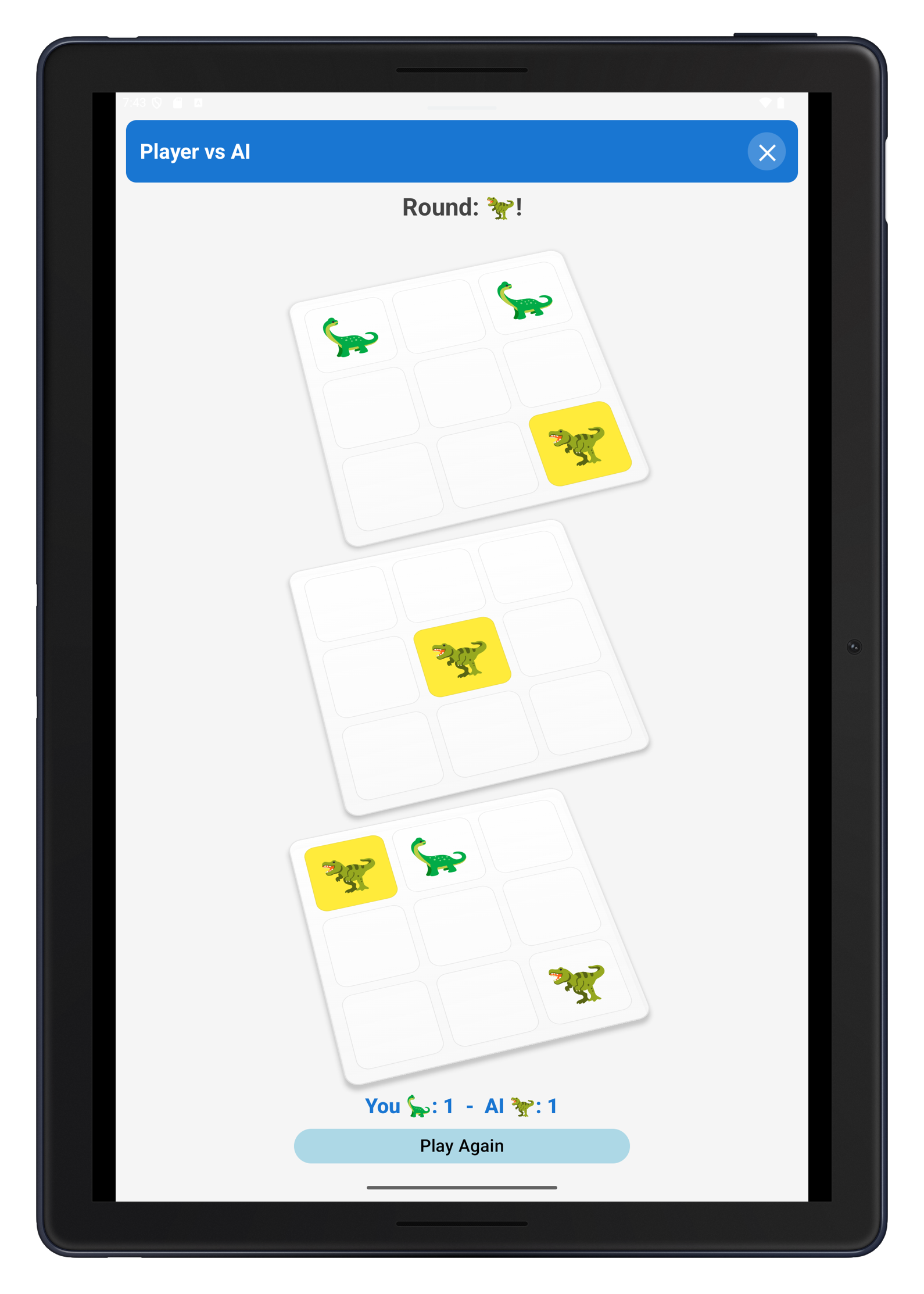Dino 3d TicTacToe Android App gallery image