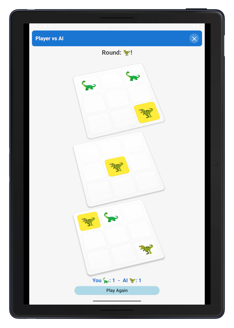 Dino 3d TicTacToe Android App screenshot 2