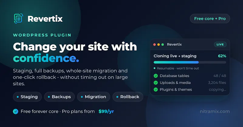 Revertix screenshot 1