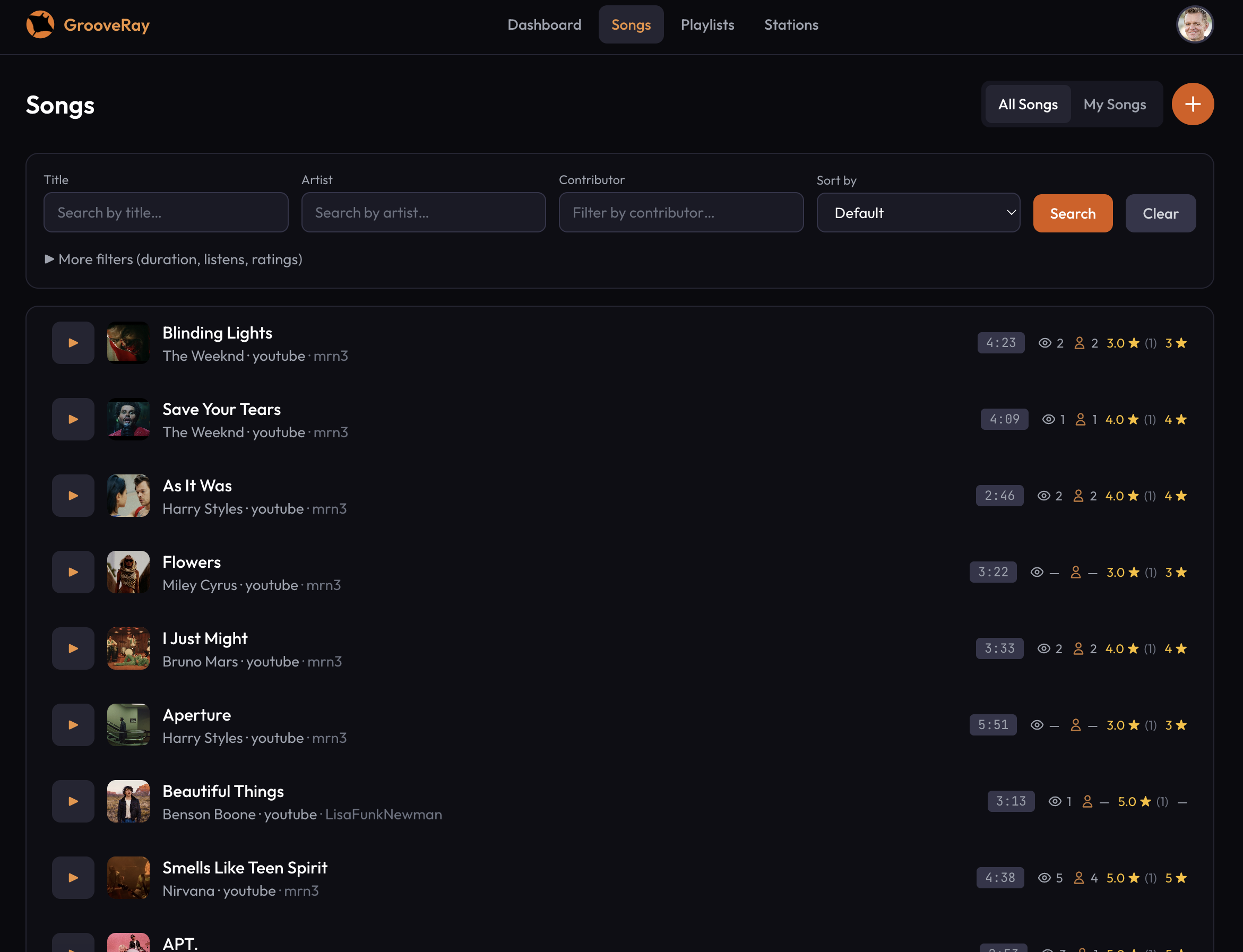 GrooveRay - Screenshot 2 showing product features and functionality