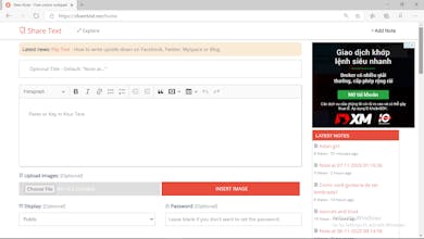 ShareText.me - Free online notepad gallery image
