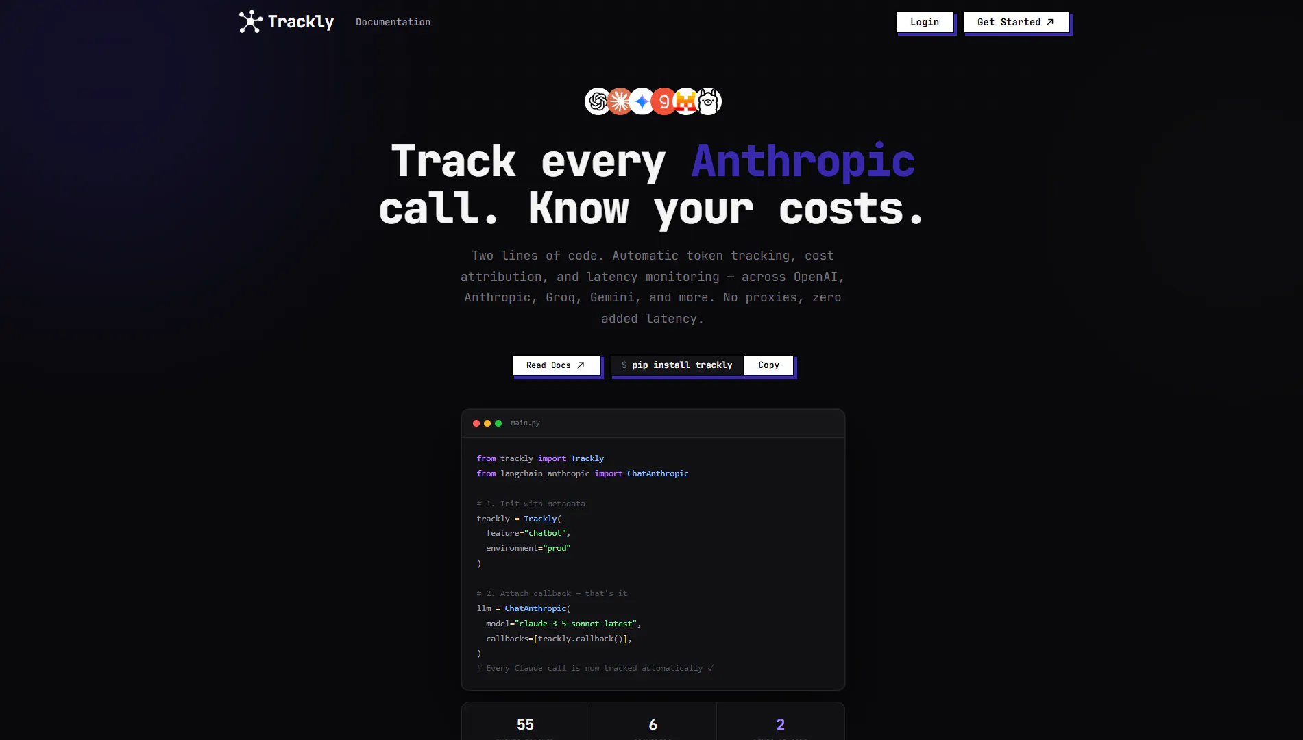 Banner del producto Trackly