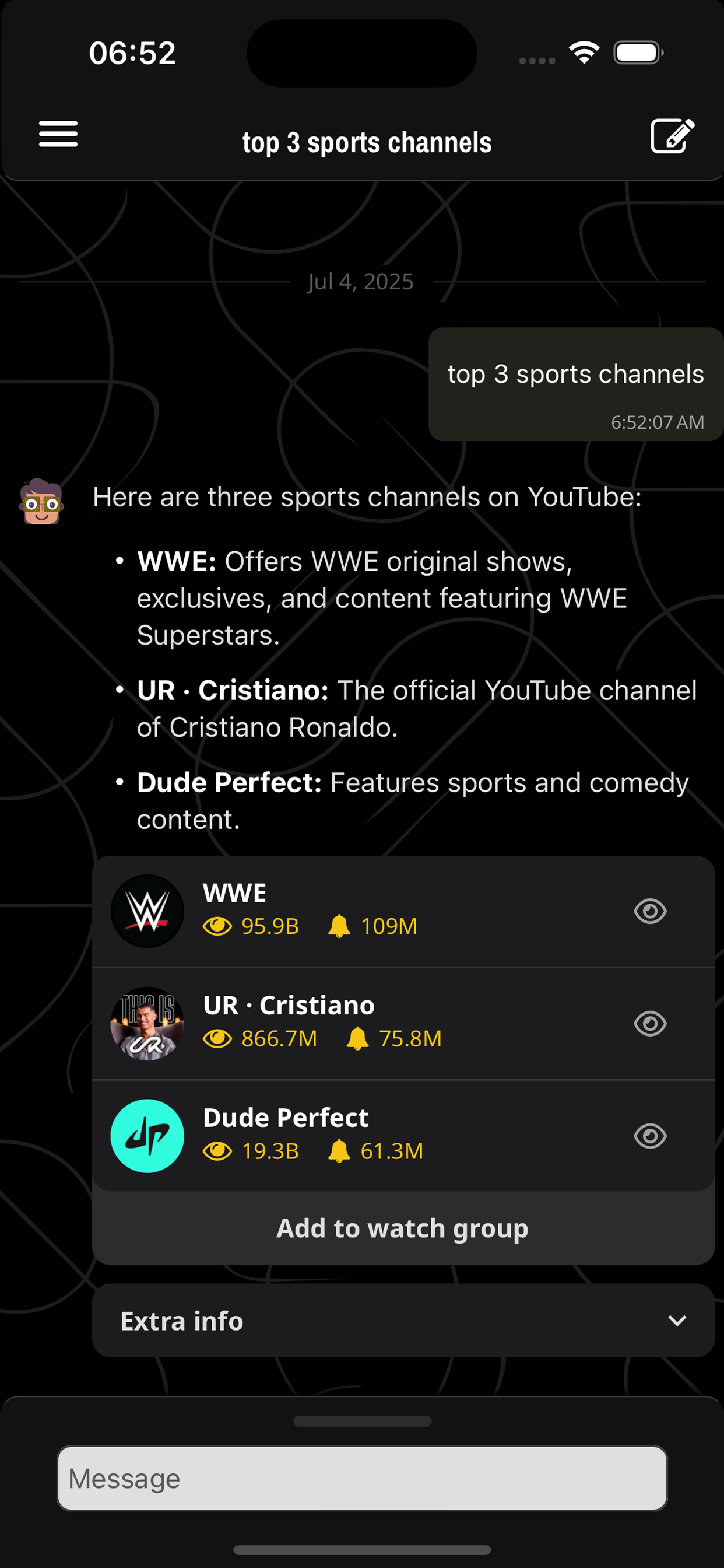 Influencemeter iOS app screenshot 4