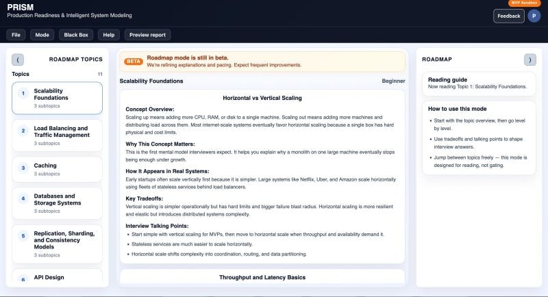 PRISM — System Design Sandbox gallery image