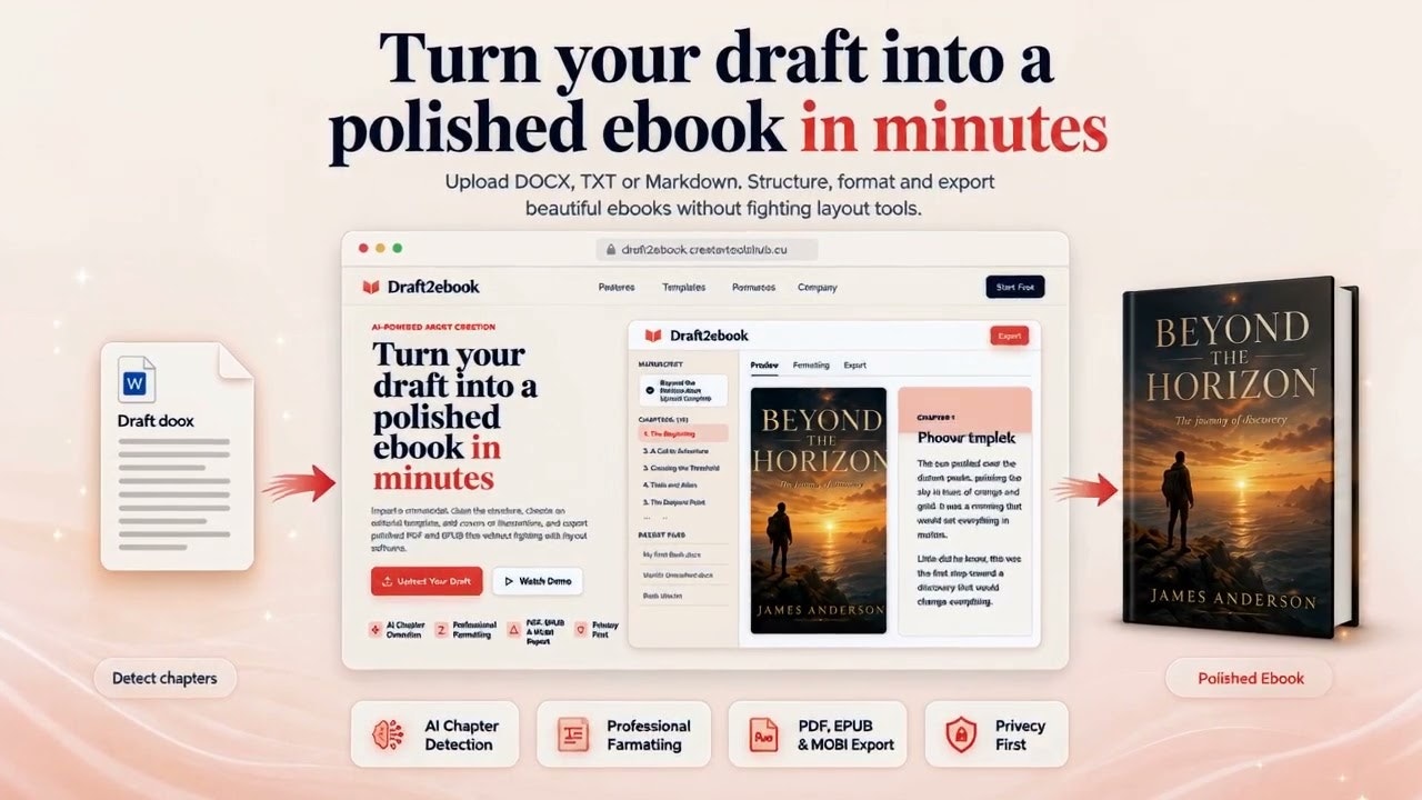 Draft2ebook gallery image
