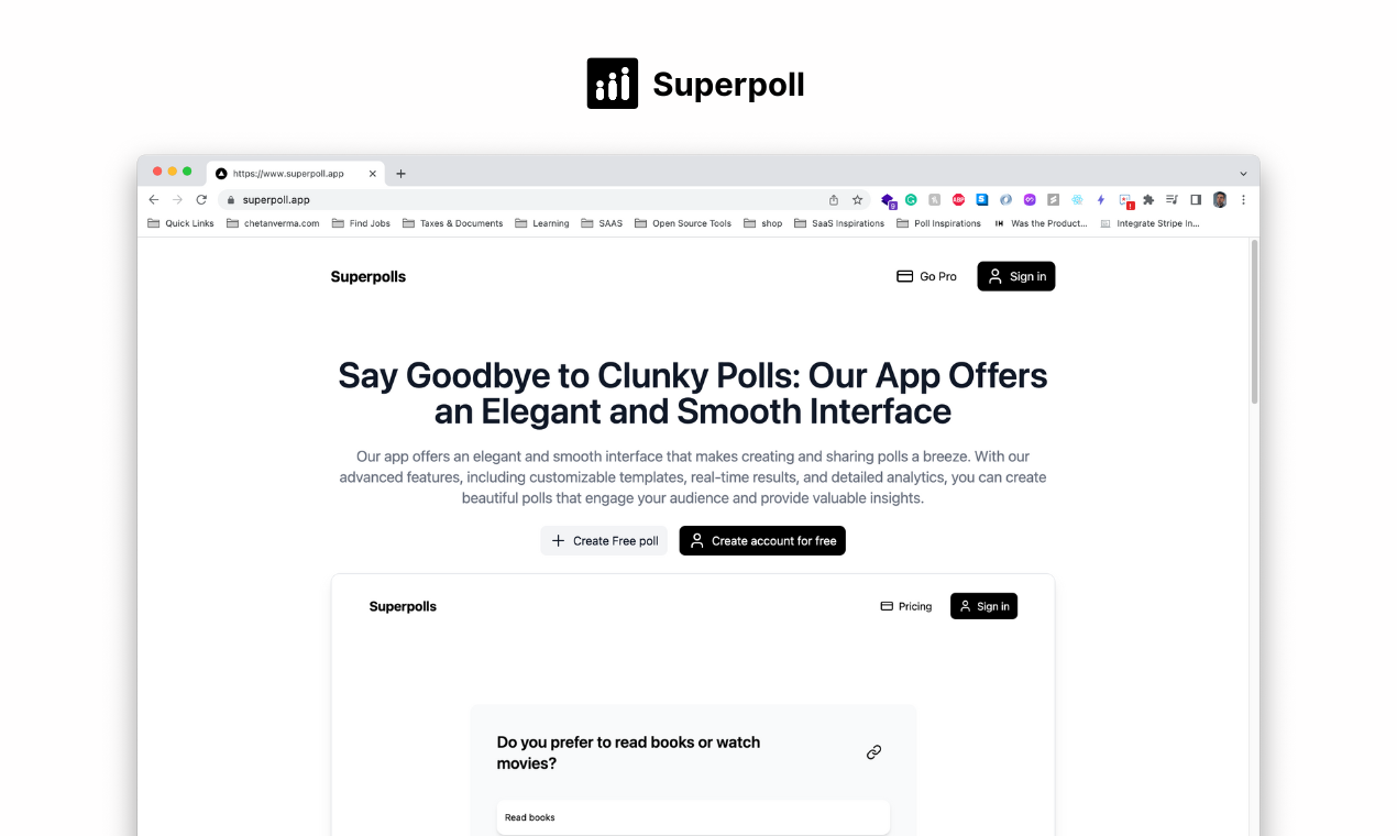 Superpoll - Quick polls, instant insights | Product Hunt