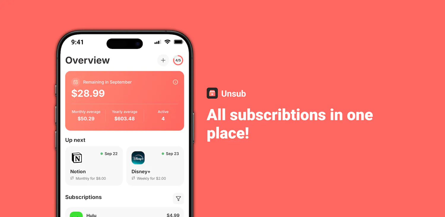 Unsub: Subscription Manager gallery image