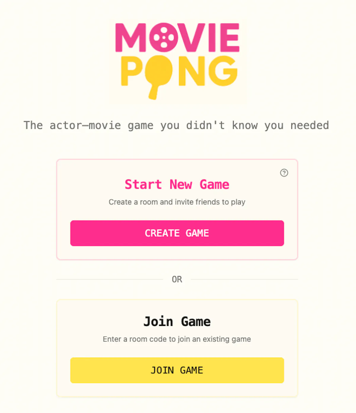 MoviePong