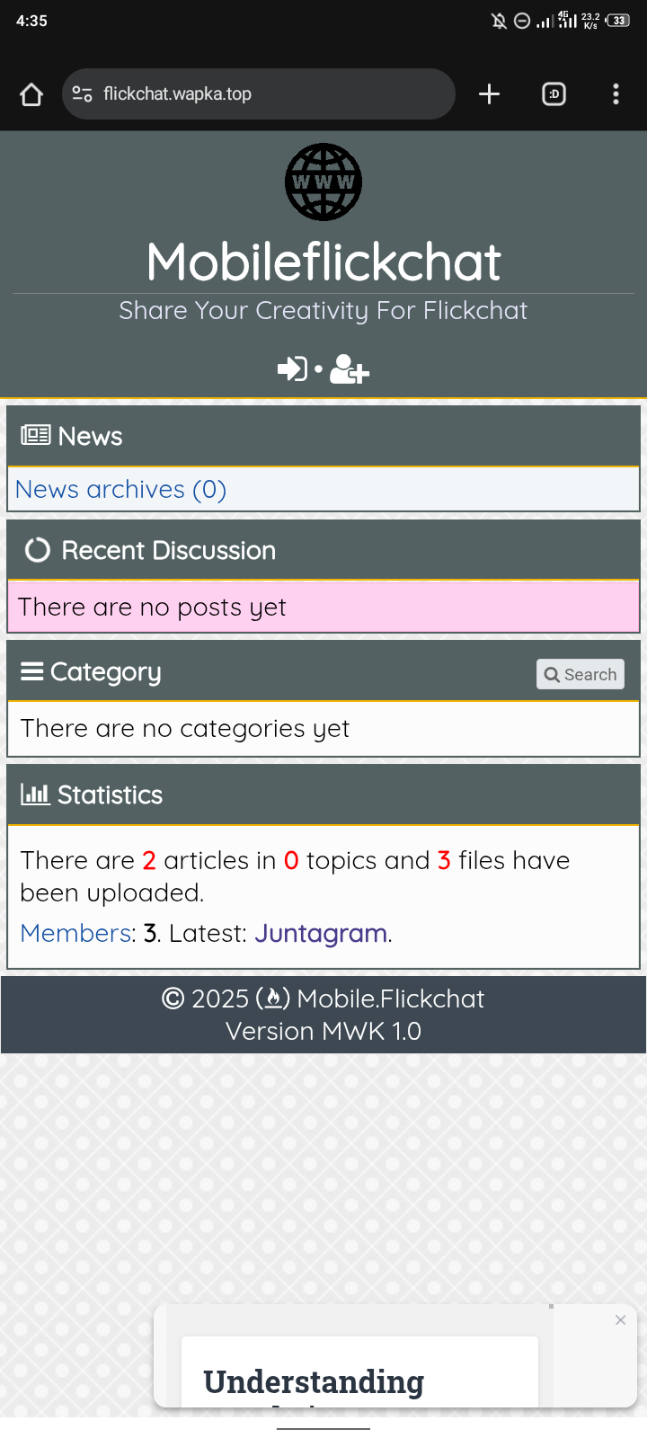 Media Versi mudah alih Flickchat - Media sosial 1