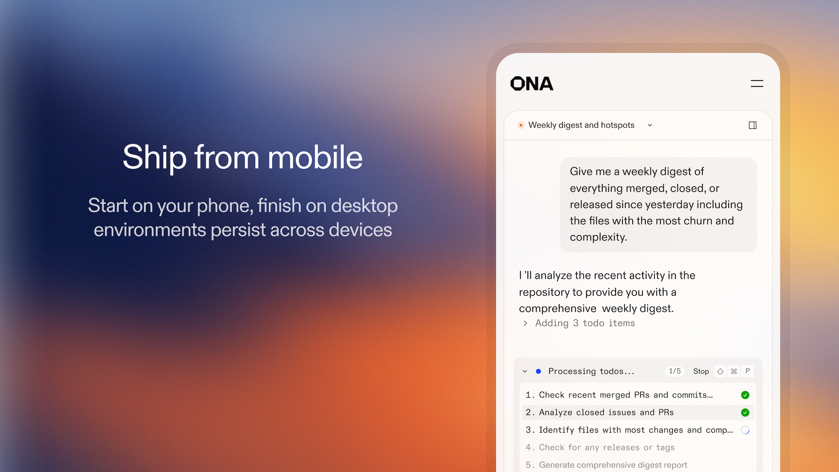 Ona (eski adıyla Gitpod) - Sandboxed paralel kodlama aracısı platformu medya 3