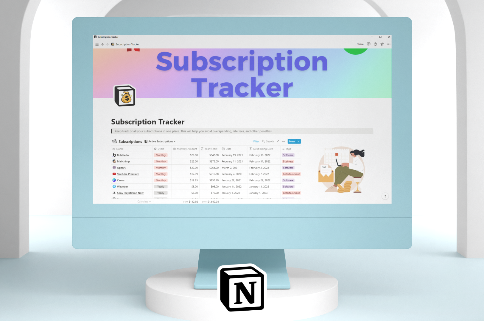 Subscriptions Tracker gallery image