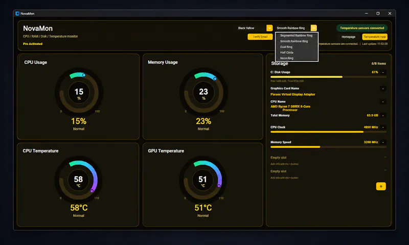 NovaMon screenshot 1