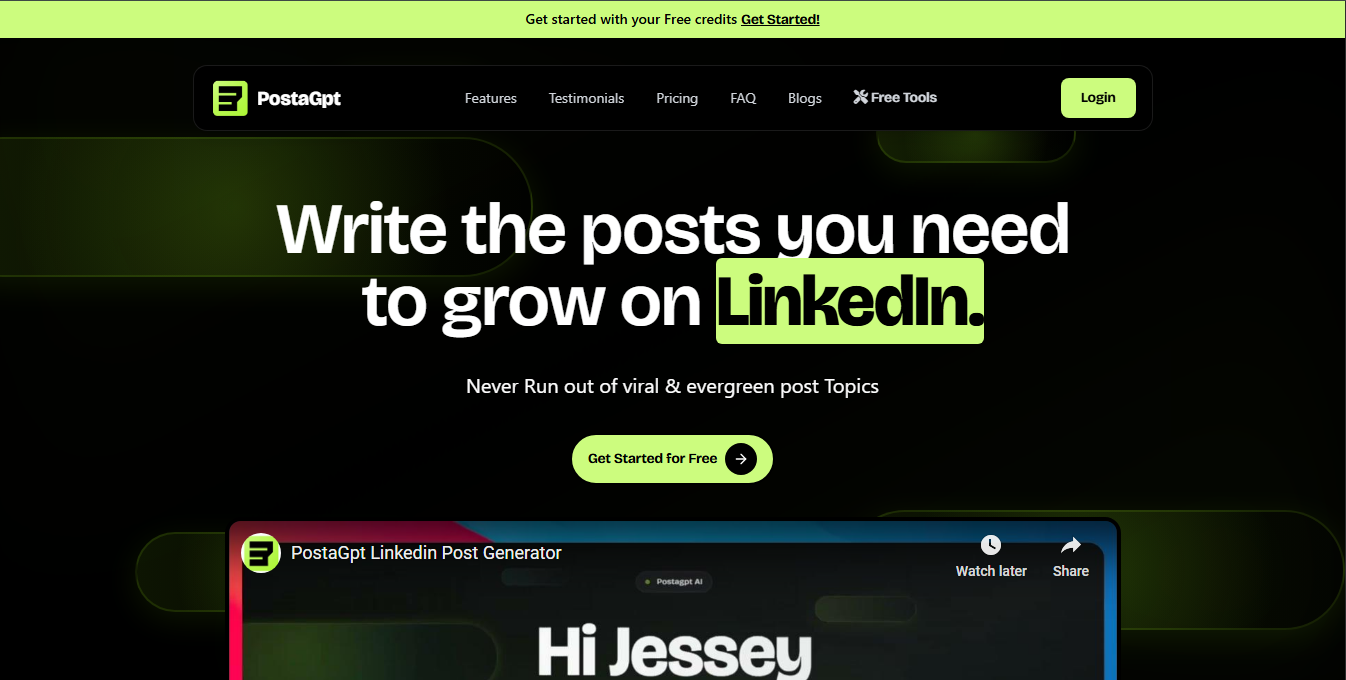 Postagpt - De LinkedIn Post -generator die werkt media 2