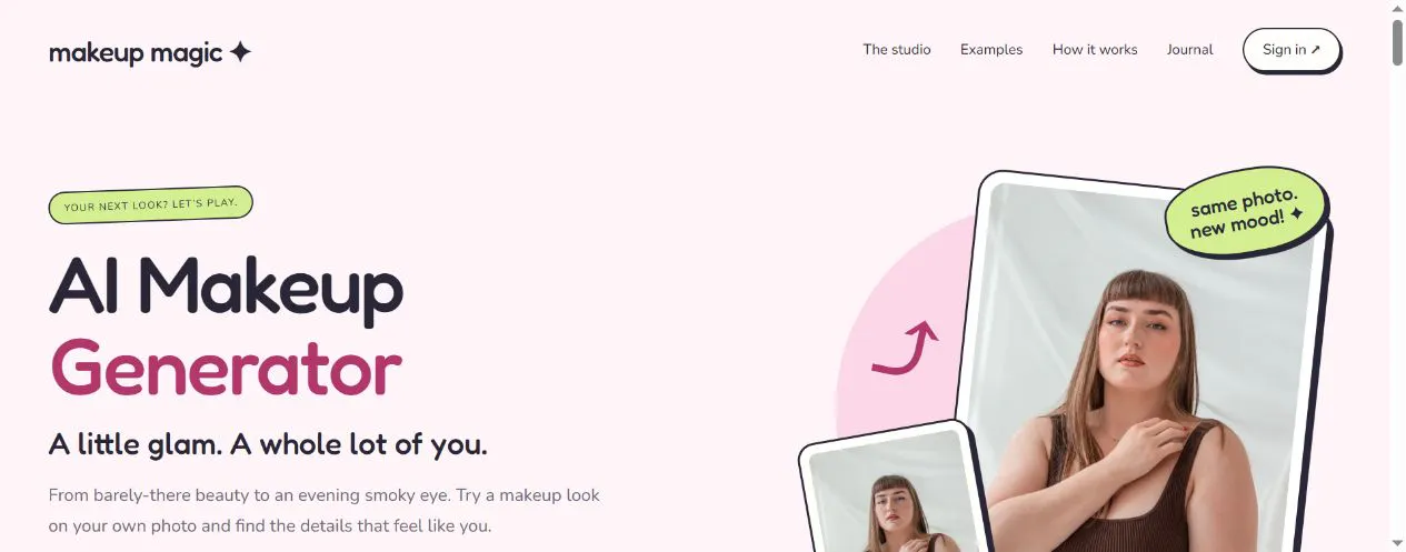 AI Makeup Generator gallery image