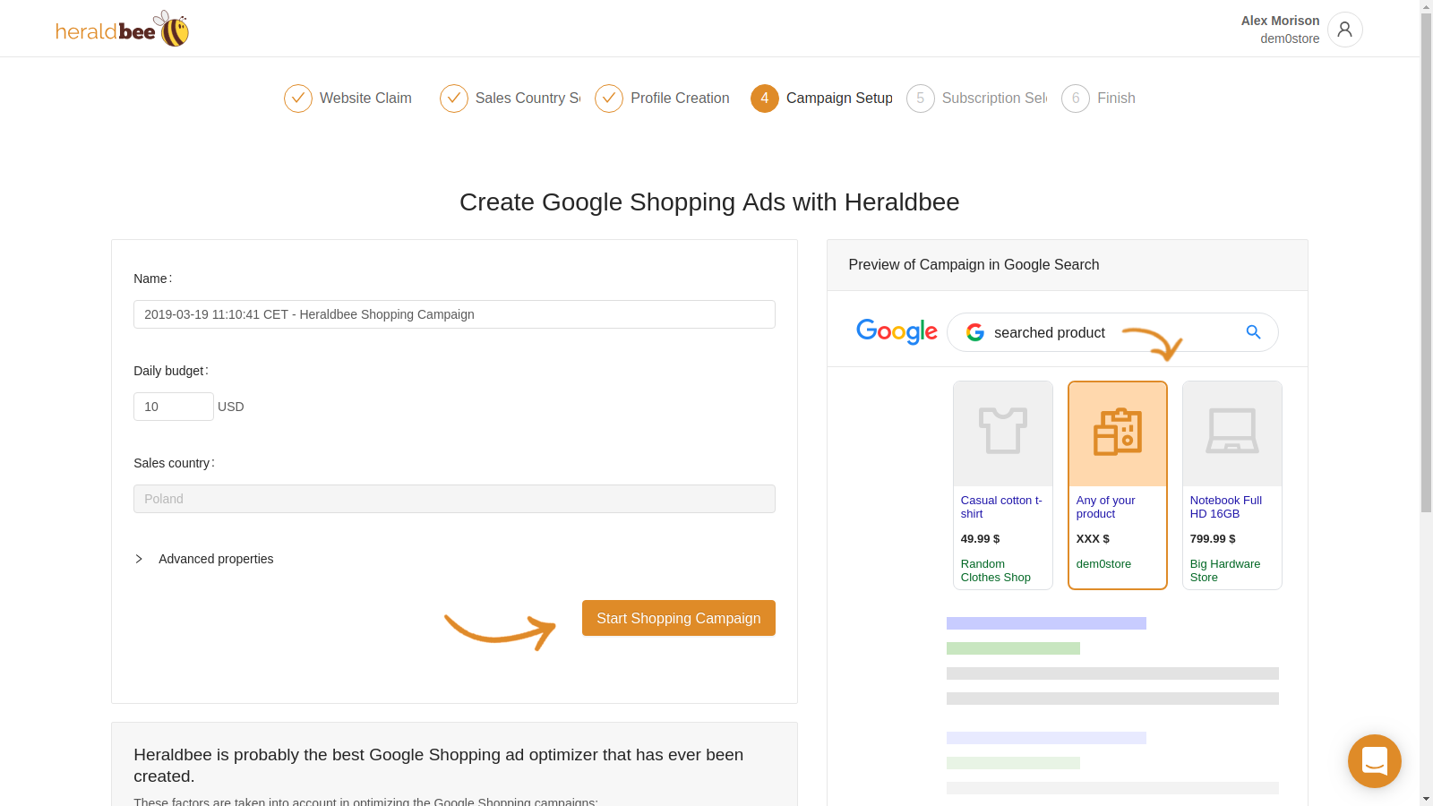Heraldbee - Google Shopping for Shopify gallery image