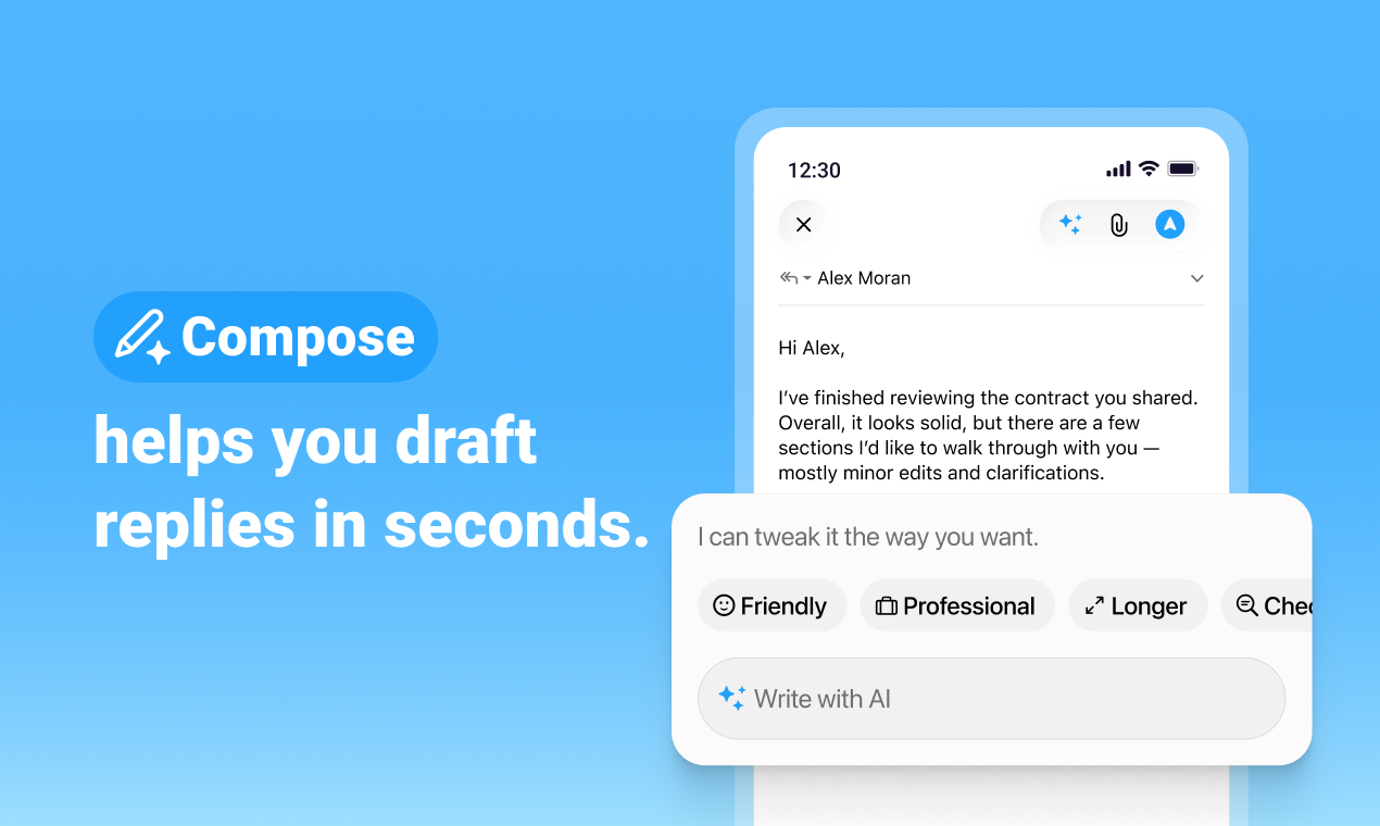 FiloMail for Android - Screenshot 2 showing product features and functionality