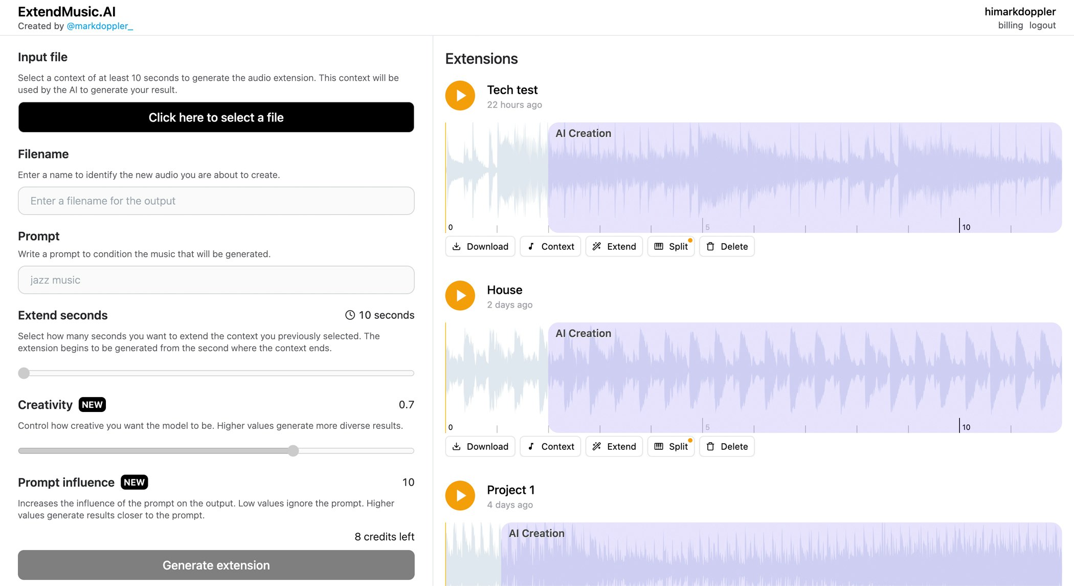 ExtendMusic.AI gallery image