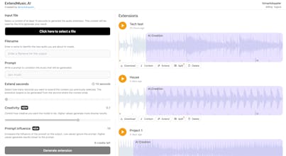 ExtendMusic.AI gallery image