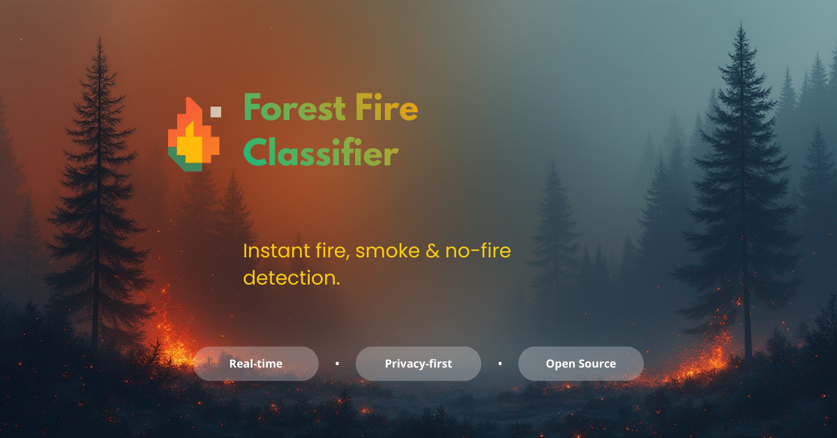 Forest Fire Classifier - Main product screenshot demonstrating key features and user interface