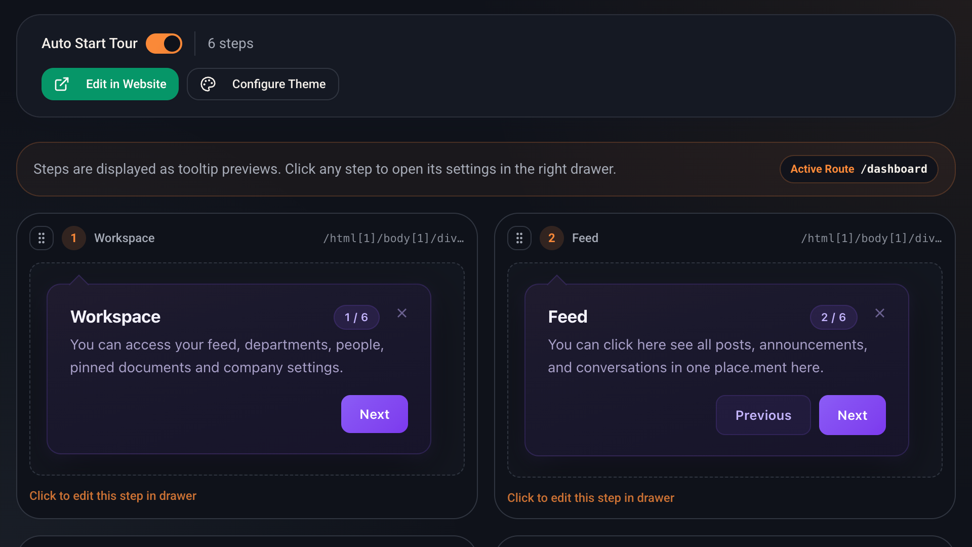 User Tourly - Screenshot 4 showing product features and functionality