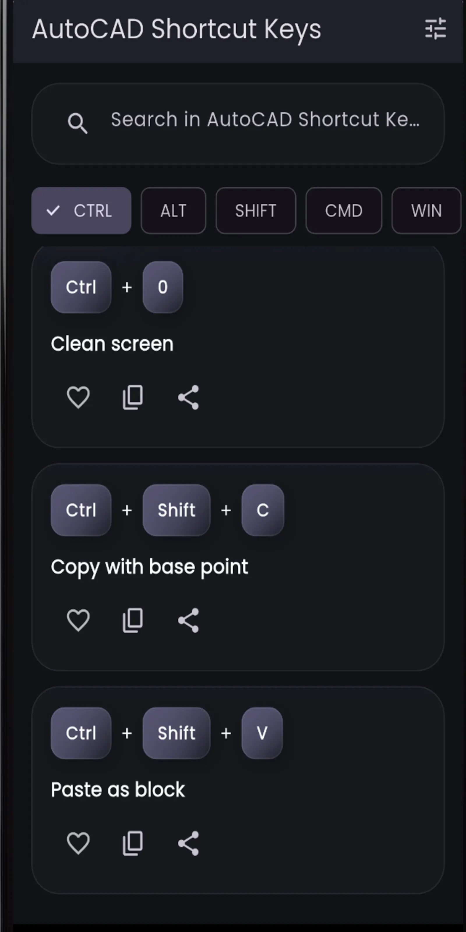 Shortcut Keys Hub screenshot 2