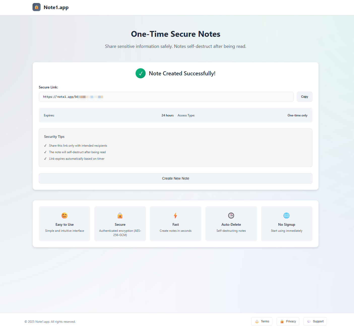 Note1.app gallery image