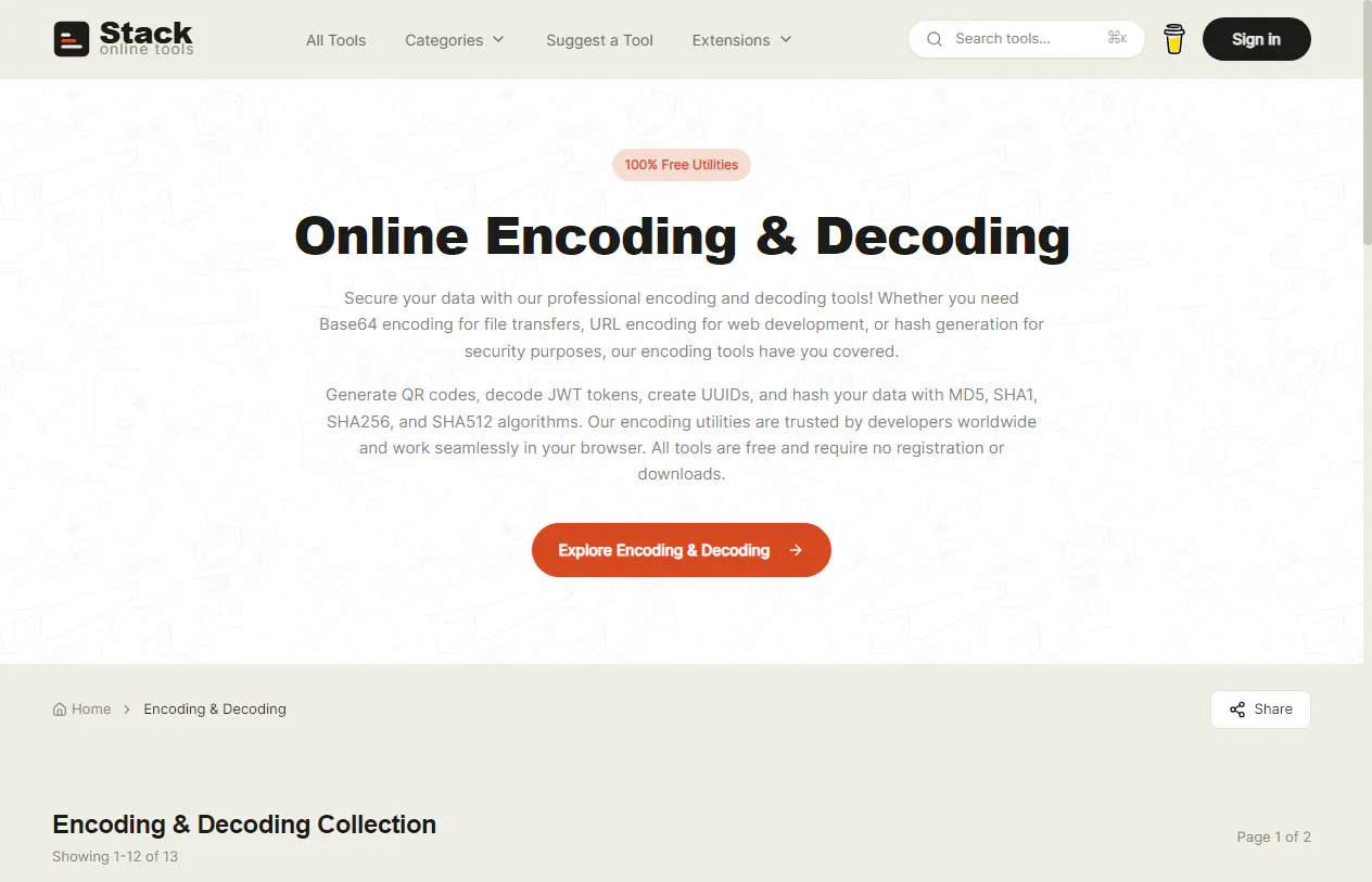 Stack Online Tools gallery image