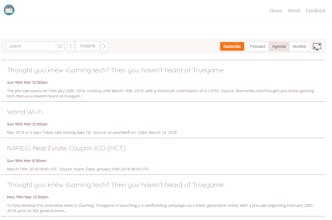 Crypto Calendar Beta gallery image