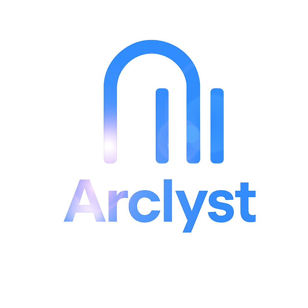 Arclyst: Automatic Organizer - Product Hunt launch logo and brand identity